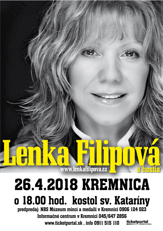 JARNÝ KONCERT / LENKA FILIPOVÁ / 26. 4. 2018