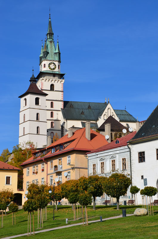 The Town Castle and buildings of the Štefánik square