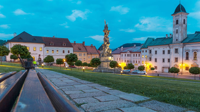 The headquarters building of the Museum of Coins and Medals in Kremnica