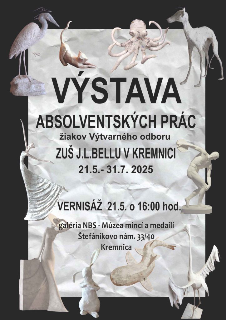 Výstava absolventských prác žiakov Výtvarného odboru ZUŠ J. L. Bellu v Kremnici
